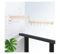 CSYQPDMBDL Appendiabiti da Parete, Attaccapanni da Parete, Appendiabiti da esterno for balcone, stendibiancheria multifunzione, appendiabiti pieghevole retrattile(Gloden)