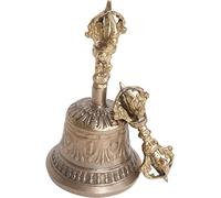 CSYQPDMBDL Campana Tibetana Buddista E Set Dorje, Campane di Rame Fatte a Mano al 100% for Meditazione, Preghiera, Reiki, veglia, concentrazione, guarigione