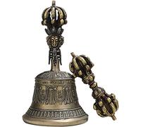 CSYQPDMBDL Campana Tibetana Buddista E Set Dorje, Mano tibetana sonagli Campane di Meditazione e Preghiera Dorje Vajra