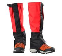 CSYQPDMBDL Ghette da Escursionismo, Ghette per Le Gambe, Ghette AntiGraffio for ciaspole, for Passeggiate, Alpinismo, Escursionismo e ciaspolate(Red,Medium)