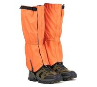 CSYQPDMBDL Ghette da Escursionismo, Ghette per Le Gambe, Ghette for ciaspole con Fibbie a Scatto, Adatte a Qualsiasi Condizione meteorologica avversa(Orange,Large)