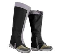 CSYQPDMBDL Ghette da Escursionismo, Ghette per Le Gambe, Ghette Regolabili for ciaspole, for Arrampicata, Caccia e ciaspolate(Black,Medium)
