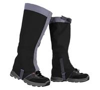 CSYQPDMBDL Ghette da Escursionismo, Ghette per Le Gambe, Ghette Regolabili for ciaspole, for Uomini e Donne, for Campeggio, Arrampicata, Escursionismo e ciaspolate.(Black,Medium)