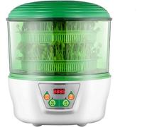 CSYQPDMBDL Macchina per Germogli di Soia, Macchina for germogli di soia con Doppio Vassoio di germinazione, Controllo della Temperatura e irrigazione Automatica(Without Pressure Plate)