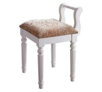 CSYQPDMBDL Panca per Pianoforte, Sgabello per Pianoforte, Sedia da toeletta Sgabello da pianoforte Sgabello da trucco in legno massello Sgabello da scrivania con schienale Sedia da trucco(White (A))