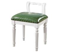 CSYQPDMBDL Panca per Pianoforte, Sgabello per Pianoforte, Sedia da toeletta Sgabello da pianoforte Sgabello da toeletta in legno Sgabello da trucco for camera da letto Sgabello da camerino(Green)
