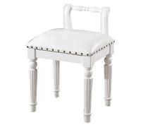 CSYQPDMBDL Panca per Pianoforte, Sgabello per Pianoforte, Sedia da toeletta Sgabello da pianoforte Sgabello da toeletta in legno Sgabello da trucco for camera da letto Sgabello da camerino(White)
