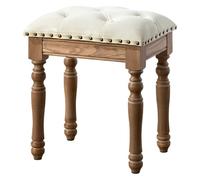 CSYQPDMBDL Panca per Pianoforte, Sgabello per Pianoforte, Sedia da toeletta Sgabello da pianoforte Sgabello da toeletta in legno Sgabello da ingresso for cambiare le scarpe Sgabello da pranzo(White)