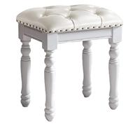 CSYQPDMBDL Panca per Pianoforte, Sgabello per Pianoforte, Sedia da toeletta Sgabello for pianoforte Sgabello for camera da letto Sgabello da pranzo in legno(White)