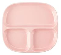 CSYQPDMBDL Piatti Piani Divisi, Piatto Porzionato, Piatto da portata for il controllo delle porzioni, vassoio in ceramica for l'uso quotidiano(Pink)