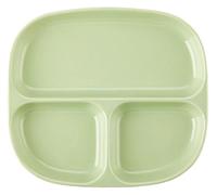 CSYQPDMBDL Piatti Piani Divisi, Piatto Porzionato, Piatto da portata for il controllo delle porzioni, vassoio in ceramica for l'uso quotidiano(Green)