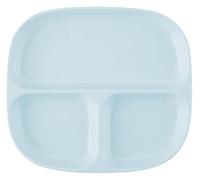 CSYQPDMBDL Piatti Piani Divisi, Piatto Porzionato, Piatto da portata for il controllo delle porzioni, vassoio in ceramica for l'uso quotidiano(Blue)