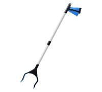 CSYQPDMBDL Pinza Telescopica Pieghevole, Bastone da Raccolta Portatile in Acciaio con Presa Forte for scaffali di Negozi(Blue)