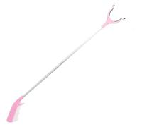 CSYQPDMBDL Pinza Telescopica Pieghevole, Strumento di Raccolta, Strumento di Raccolta rifiuti, Bastone di Raccolta(Light Red)