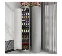 CSYQPDMBDL Scarpiera Rotante, Scarpiera Girevole, Torre portascarpe girevole, scarpiera girevole, scaffale angolare for scarpe for ingresso, garage, camera da letto(Dark Silver,99cm/35in 6layer)