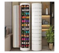 CSYQPDMBDL Scarpiera Rotante, Scarpiera Girevole, Torre portascarpe girevole, scarpiera girevole, scaffale angolare for scarpe for ingresso, garage, camera da letto(White Silver,113cm/44in 7layer)