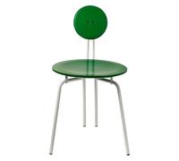 CSYQPDMBDL Sedie Sala da Pranzo, Sedie da Sala da Pranzo, Sedia da pranzo in legno massello con gambe in metallo e schienale in legno for casa, soggiorno, camera da letto, negozio(Green)