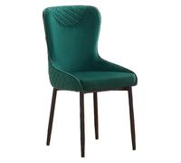 CSYQPDMBDL Sedie Sala da Pranzo, Sedie da Sala da Pranzo, Sedia da pranzo in velluto con gambe in metallo, sedia da ristorante con schienale(Green)