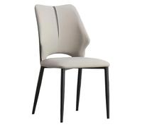 CSYQPDMBDL Sedie Sala da Pranzo, Sedie da Sala da Pranzo, Sedia da pranzo, sedia da cucina con schienale alto e gambe in metallo for hotel, soggiorno, sala riunioni(Grey)