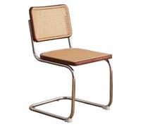 CSYQPDMBDL Sedie Sala da Pranzo, Sedie da Sala da Pranzo, Sedia da pranzo senza braccioli con schienale e base in acciaio inox for soggiorno/camera da letto(A)