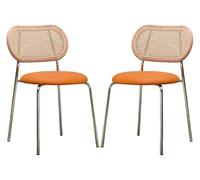 CSYQPDMBDL Sedie Sala da Pranzo, Sedie da Sala da Pranzo, Set di 2 sedie da pranzo con gambe in metallo for camera da letto/soggiorno/negozio(C)