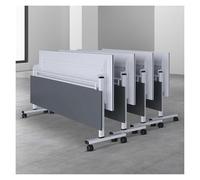 CSYQPDMBDL Tavolo Ufficio Riunioni, Tavolo da conferenza modulare rettangolare con ruote, for la formazione in ufficio(10pcs,120 * 60 * 75cm)