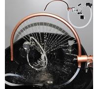 CSYQPDMBDL Telaio di Circolazione Dell'acqua, Attrezzatura for spa Head Spa, lettino for shampoo a cascata for parrucchiere, accessori for massaggi, design ad arco a 180°, 21 prese d'acqua