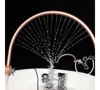 CSYQPDMBDL Telaio di Circolazione Dell'acqua, Attrezzatura portatile for massaggi a cascata, for la cura della testa, design ad arco a 180°, 21 uscite d'acqua