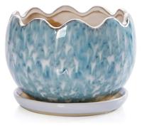 CSYQPDMBDL Vasi per Piante in Ceramica, Vaso for Piante aromatiche, fioriere, succulente, for Piante da Interno ed Esterno