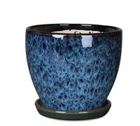 CSYQPDMBDL Vaso da Fiori in Ceramica, Vasi for Piante succulente Stampati a Mano, fioriere cilindriche, contenitori for Piante in Vaso colorato for Interni ed Esterni(16.5cm*16cm)