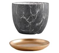 CSYQPDMBDL Vaso da Fiori in Ceramica, Vaso for Fiori for Piante succulente, Contenitore for Fiori for Uso Domestico, vasi for Fiori con Vassoio(Large)