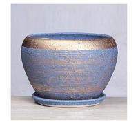 CSYQPDMBDL Vaso da Fiori in Ceramica, Vaso for Piante carnose Fatto a Mano, Rotondo, dal Design Semplice, for Piante grasse/Cactus(18.5cm*14.5cm)