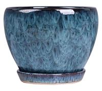 CSYQPDMBDL Vaso da Fiori in Ceramica, Vaso for Piante grasse Extra Large da Interno con Vassoio, fioriera for Orchidee, Vasca for Piante Verdi da Esterno for Balcone(Small)