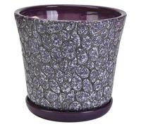 CSYQPDMBDL Vaso da Fiori in Ceramica, Vaso for Piante grasse Vintage, da Tavolo, da Giardino, Decorazione(15.5CM)