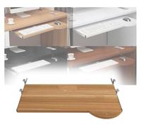 CSYQPDMBDL Vassoio per Tastiera, Estensore da Scrivania, Cassetto Porta Tastiera in Legno Scorrevole sotto la scrivania, Vassoio ergonomico(White,60 * 26cm(24 * 10Inch))