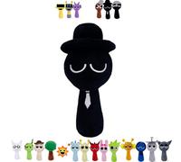 CSZALHLS Sprunki Plush, 7.8'Wenda Plushies Toys, Soft And Cute Plush Stuffed Animal Pillow for Halloween, Thanksgiving, Valentine's Day Birthday Gifts for Boys Girls And Fans-Black||7.8inch