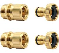 CT Tubo di irrigazione raccordo rapido estensibile tubo da giardino maschio a femmina adattatore connettore per rubinetto e getto (2SETS)