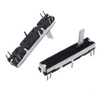 CT670 Potenziometro Linear Slide a Doppio Canale 45Mm B10K/B50K Fader Per Organi Elettronici E Controllo Volume Tastiera (B50K)