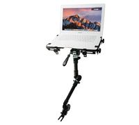 CTA Digital: Multi-Flex - Supporto da auto per laptop da 10,125 a 14,9", senza forature, sotto il sedile dell'auto, completamente mobile per computer portatile, colore: Nero