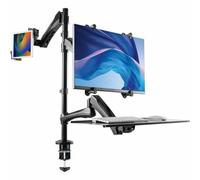 Cta Digital pad-2amtk 2-in-1 regolabile supporto per monitor supporto tablet con porta tastiera