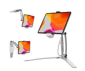 CTA Digital Pad-KMS Stand da Cucina 2 in 1 per iPad e Tablet da 7 a 12.9", Bianco