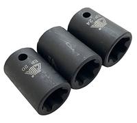 CTA Tools 9666 Torx Plus socket set, 3 pezzi (EP20 EP22 EP24), 3 confezione