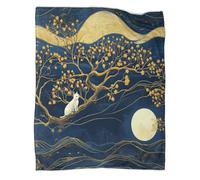 CTAMM Gatto Coperte Art Nouveau Coperta Da Viaggio Super Morbida,leggera,calda E Confortevole 80x90inch(200x230cm)