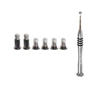 CTBDZ Set di 6 viti di fondo e cacciaviti per MacBook Pro 15" A1707 A1990 (2016-2019) Bottom Case Screw Set (Grigio)