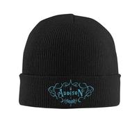 CTBYUTFZR Addison Rae The Addison Tour 2025 Cappello a Teschio a Maglia con Polsini per Uomini Donne Cappello a Teschio a Maglia Calda