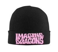 CTBYUTFZR Imagine Dragons Band Loom World Tour 2025 Berretto a Cote a Maglia per Donne Uomini Caldi Testi Invernali a Maglia