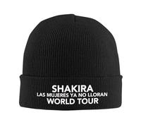 CTBYUTFZR Shakira Las Mujeres Ya No lloran Accessori Berretto Caldo a Maglia per Uomini Donne Tour con Cappello a Maglia Teschio 2025