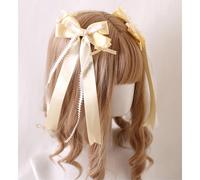 CTCOIJRN Cerchietto for capelli da donna Lolita Cerchietto for capelli Cameriera Anime Cosplay Copricapo Nastro Bowknot Accessorio for capelli carino for fascia for capelli(2 Bow)