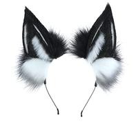 CTCOIJRN Copricapo Lolita, Copricapo Cosplay, Cerchio for capelli Lolita Fascia for animali del fumetto Simulazione Orecchie di lupo Cerchio for capelli Orecchie di peluche Copricapo Accessori for cap
