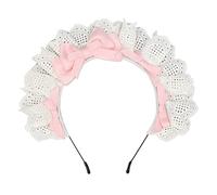 CTCOIJRN Copricapo Lolita, Copricapo Cosplay, Copricapo Lolita Gotico Cerchietto for Capelli Cosplay Fascia Gotica con Bowknot in Pizzo Copricapo da Cameriera Accessori for Capelli for Donne(Pk)